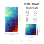 Strandtuch mit aufwendigem Wellendesign