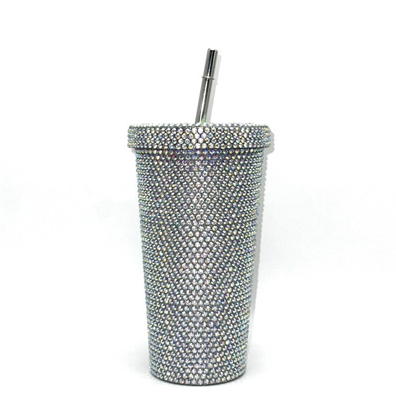 Rhinestone-Studded Travel Cup