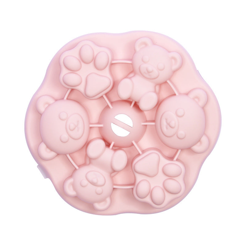 Silicone ice cube mold with animal motifs