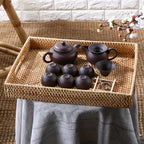 Handcrafted Rectangular Woven Serving Tray