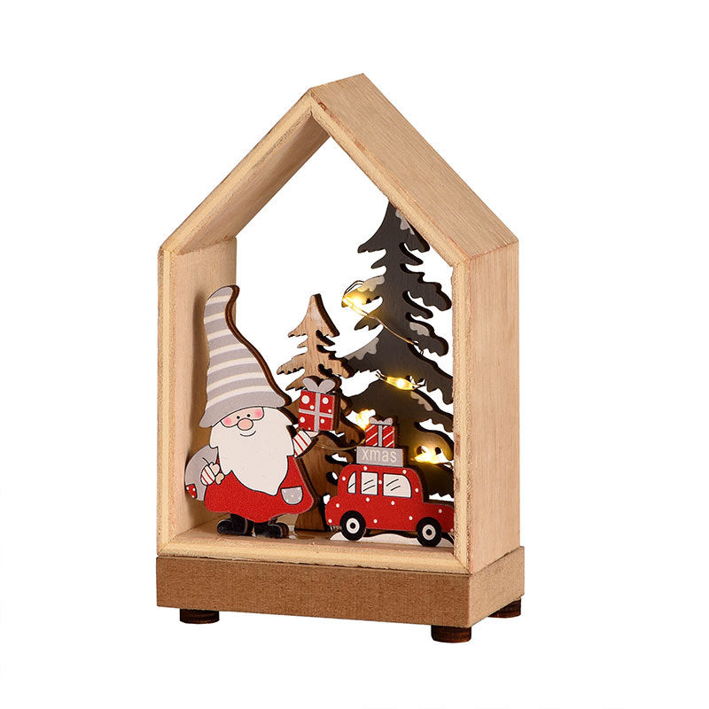 Dekorative Laterne mit Weihnachtsmotiv