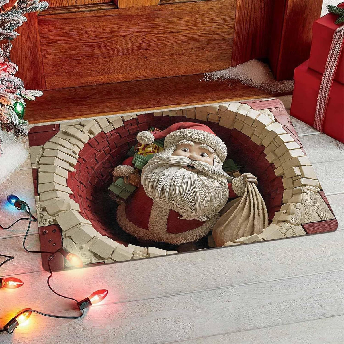 Dekorative Weihnachtsfußmatte