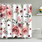 Floral Print Shower Curtain
