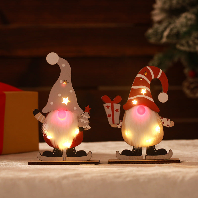 Dekorativer Weihnachtsgnom mit LED-Beleuchtung