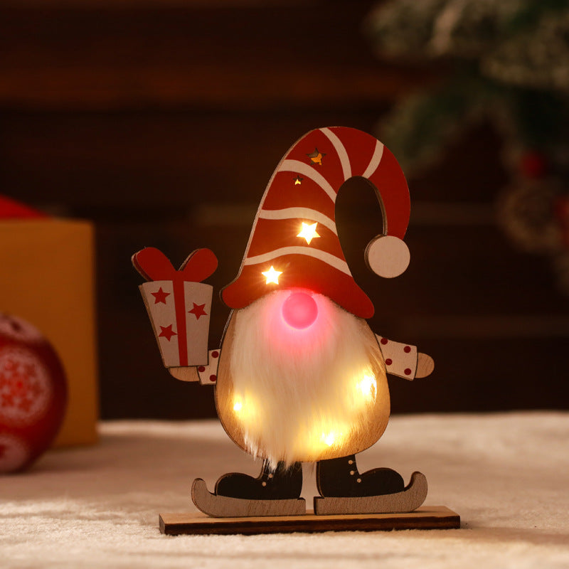 Dekorativer Weihnachtsgnom mit LED-Beleuchtung