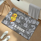 Playful Cartoon Duck Bath Mat