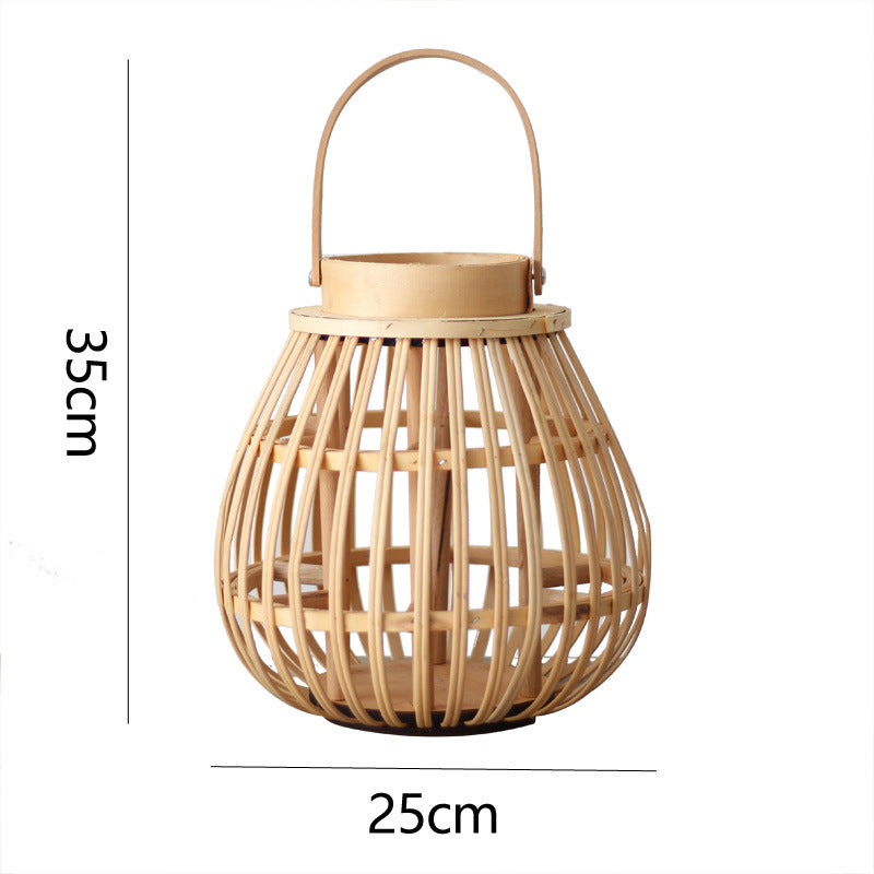 Natural Rattan Lantern