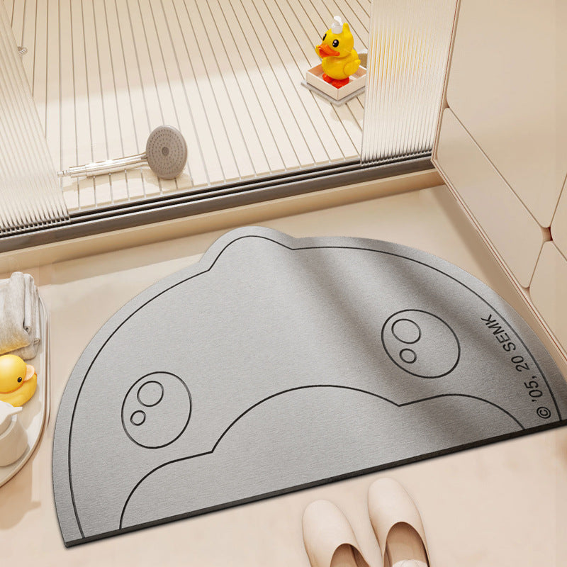Playful Cartoon Bath Mat