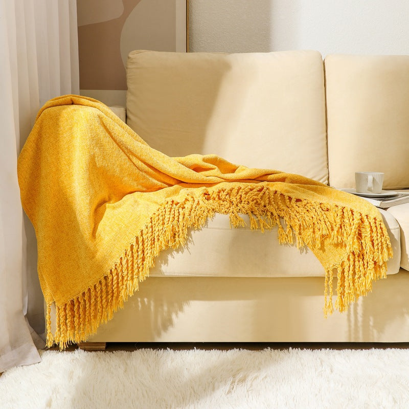 Elegante Tagesdecke mit Fransen