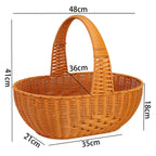 Large Woven Garden Picnic Basket