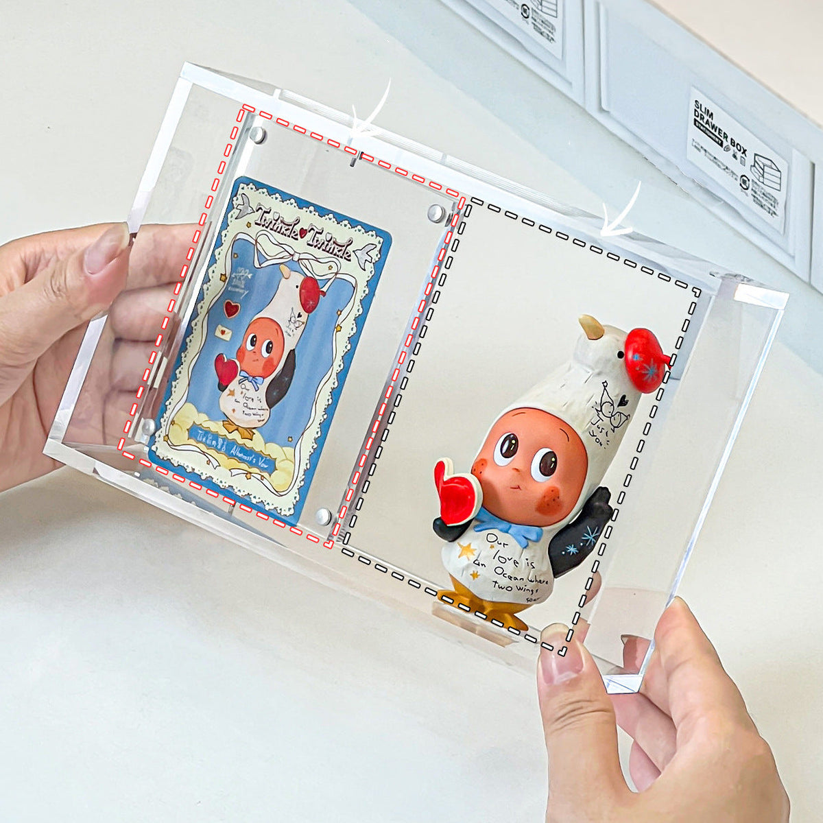 Acryl-Displaybox für Wohnaccessoires