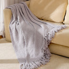Women's Fleece-Lined Knitted Blanket