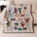 Whimsical Artwork Throw Blanket
