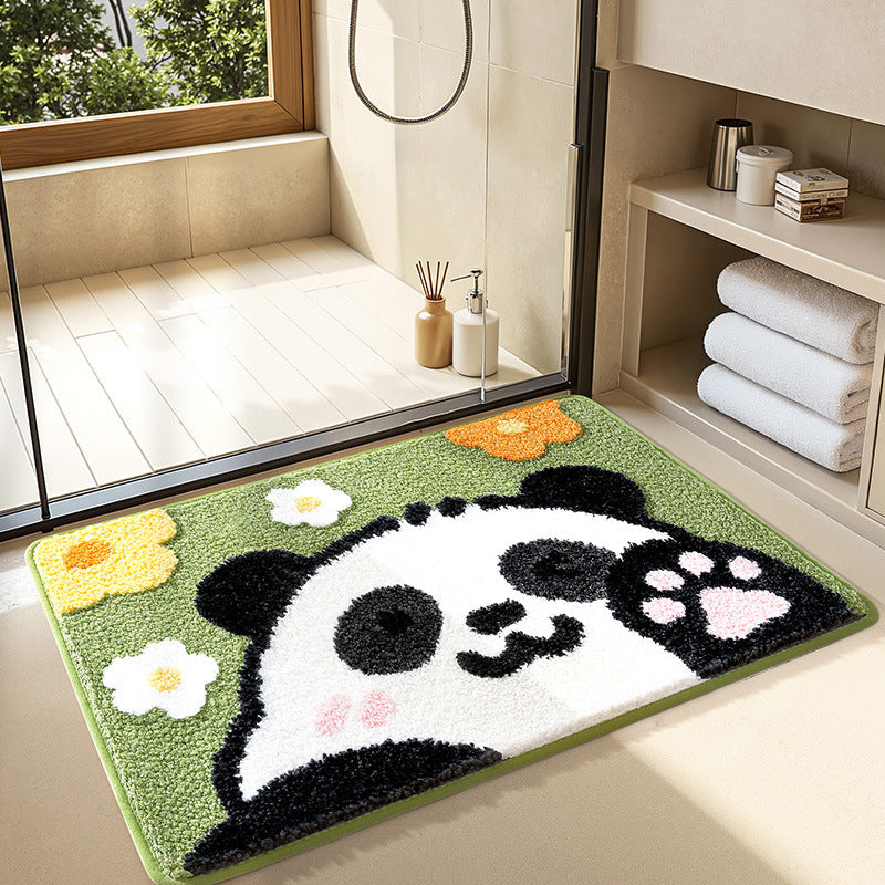 Playful Cartoon Pet Bath Mat