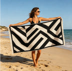 Multifunctional Beach Towel with Exotic Plant Pattern