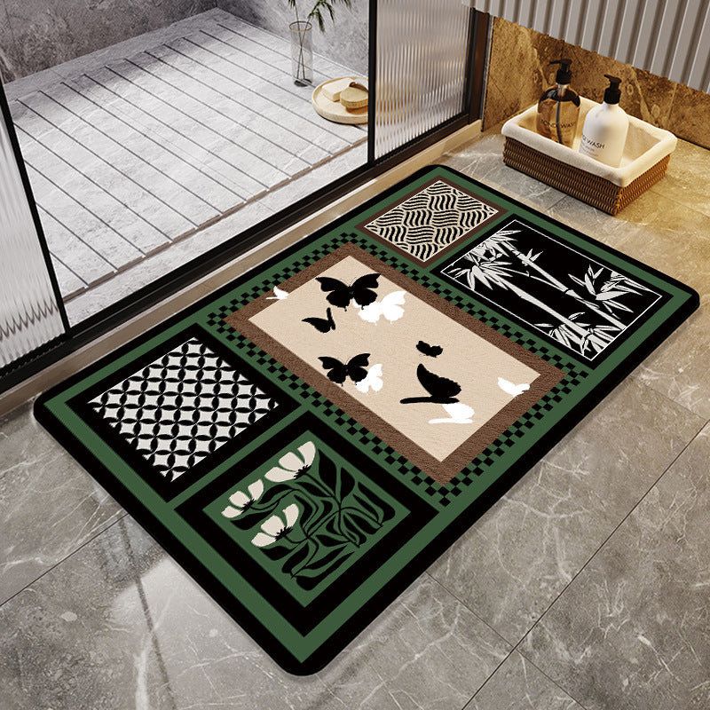 Badematte mit Vintage-Muster