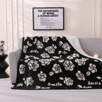 Chic Floral Pattern Throw Blanket