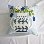 Floral Embroidery Cushion
