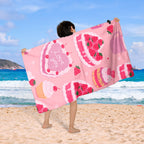 Stranddecke mit Cupcake-Design