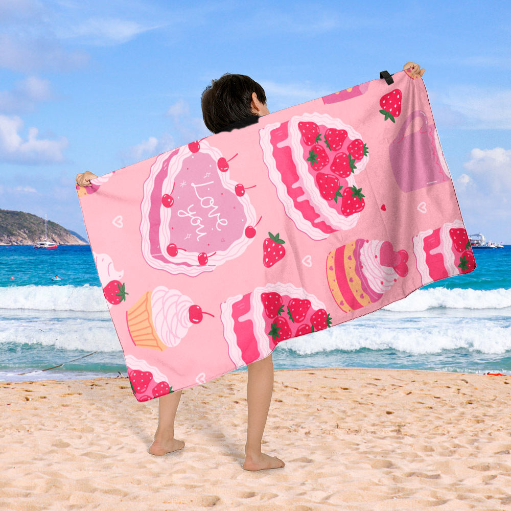 Stranddecke mit Cupcake-Design