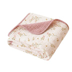 Soft Muslin Baby Blanket with Frill Edging