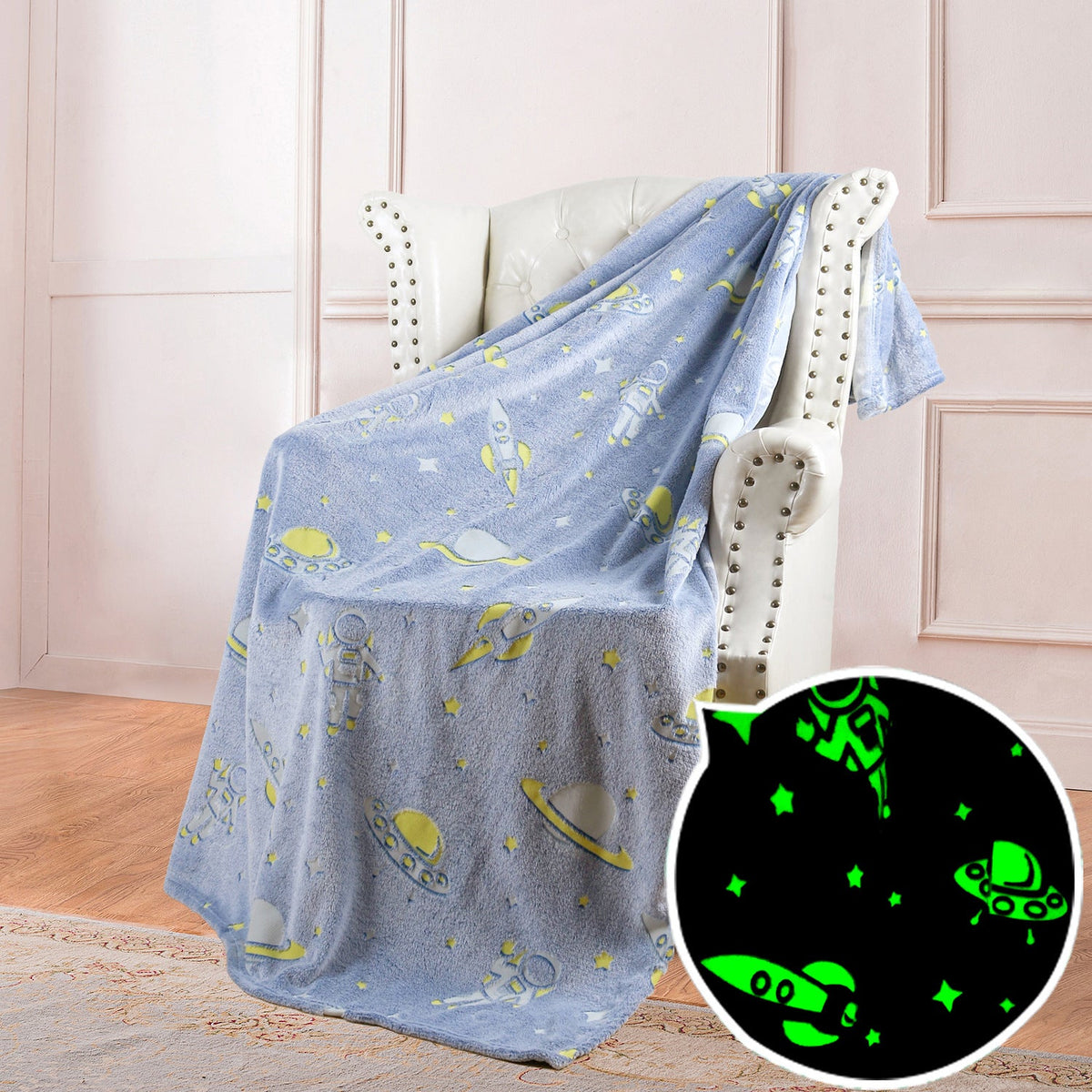 Unisex Sports-Motif Fleece Blanket