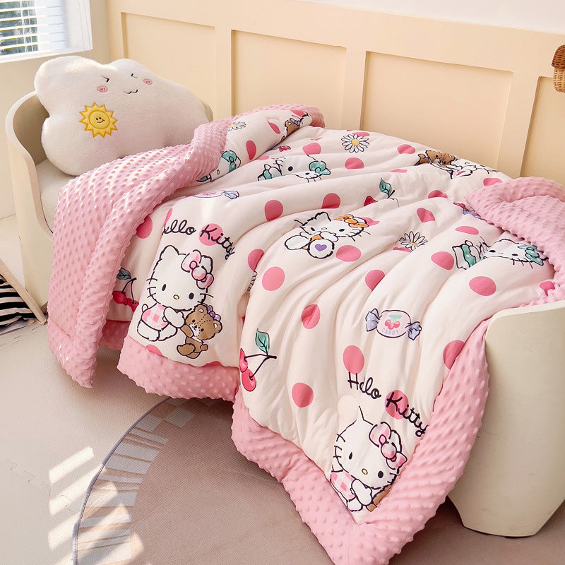 Girls Animal Motif Cuddly Blanket
