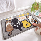 Plush Bunny-Themed Bath Mat