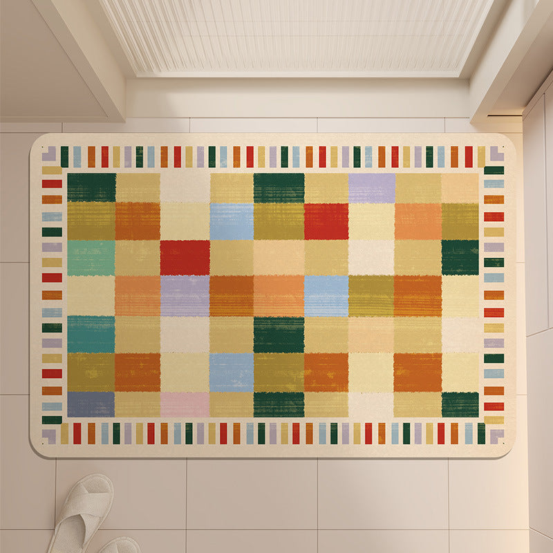 Stylish Geometric Pattern Bath Mat