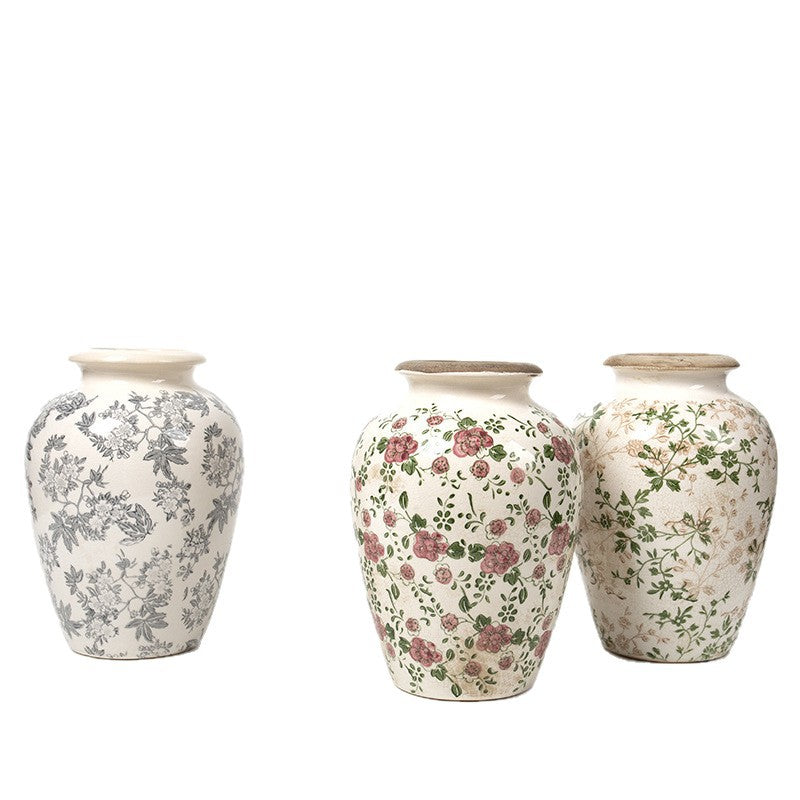 Elegante florale Keramik-Karaffe