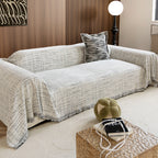 Universal Three-Seater Sofa Cover with Fringes