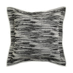 Square decorative pillow in Baroque style with velvet ruffle and putto jacquard