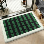 Plush Textured Zigzag Bath Mat