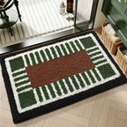 Plush Textured Zigzag Bath Mat