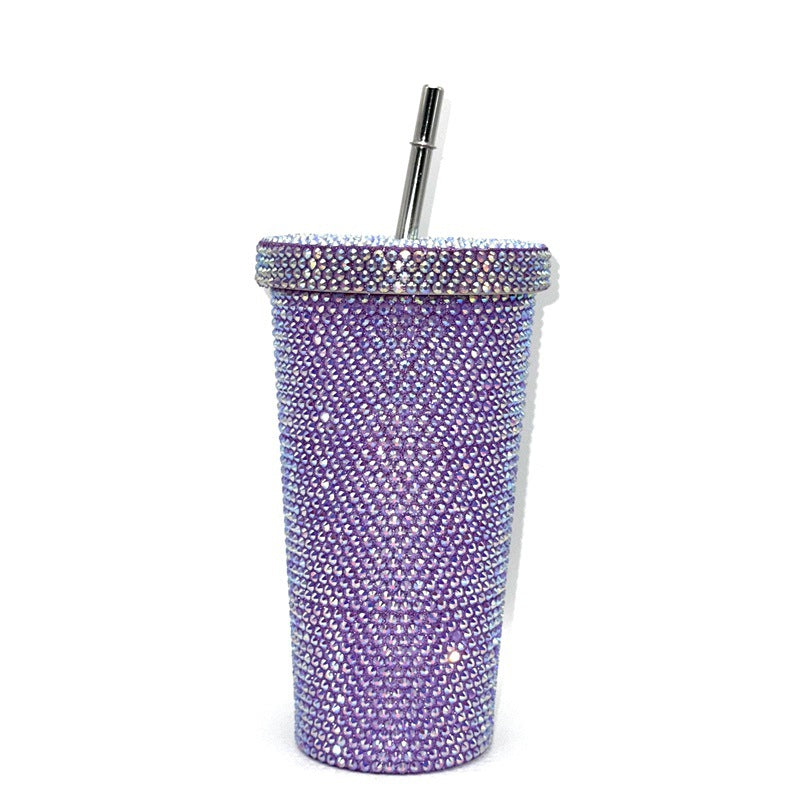 Rhinestone-Studded Travel Cup