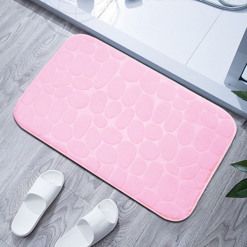 Plush Textured Bath Mat