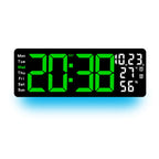 Digital Multi-Function Alarm Clock with Color LED Display