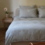 Cotton Jacquard Bedding Set with Zigzag and Star Pattern