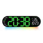 Digital multifunction alarm clock with temperature and weather display