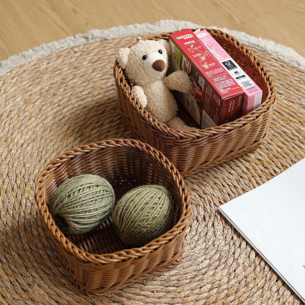 Rectangular Woven Storage Basket