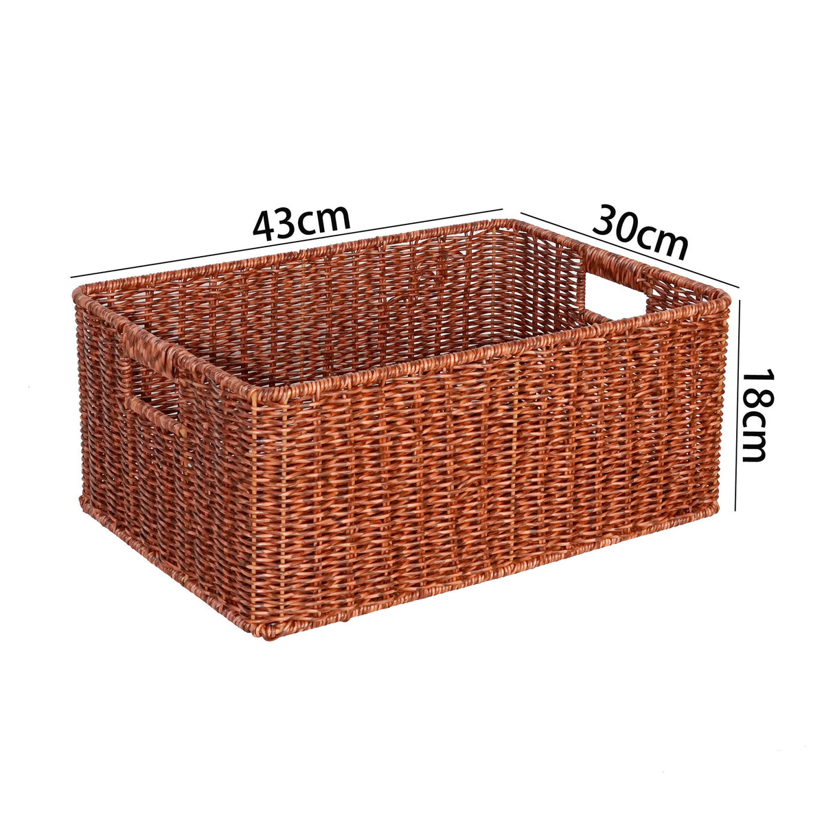 Handwoven Rectangular Storage Basket