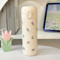 Women's Insulated Water Bottle with Floral Design