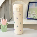 Women's Insulated Water Bottle with Floral Design