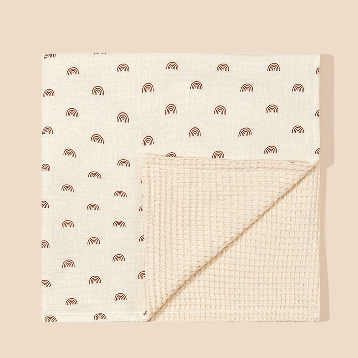 Babydecke aus Musselin mit zwei Texturen