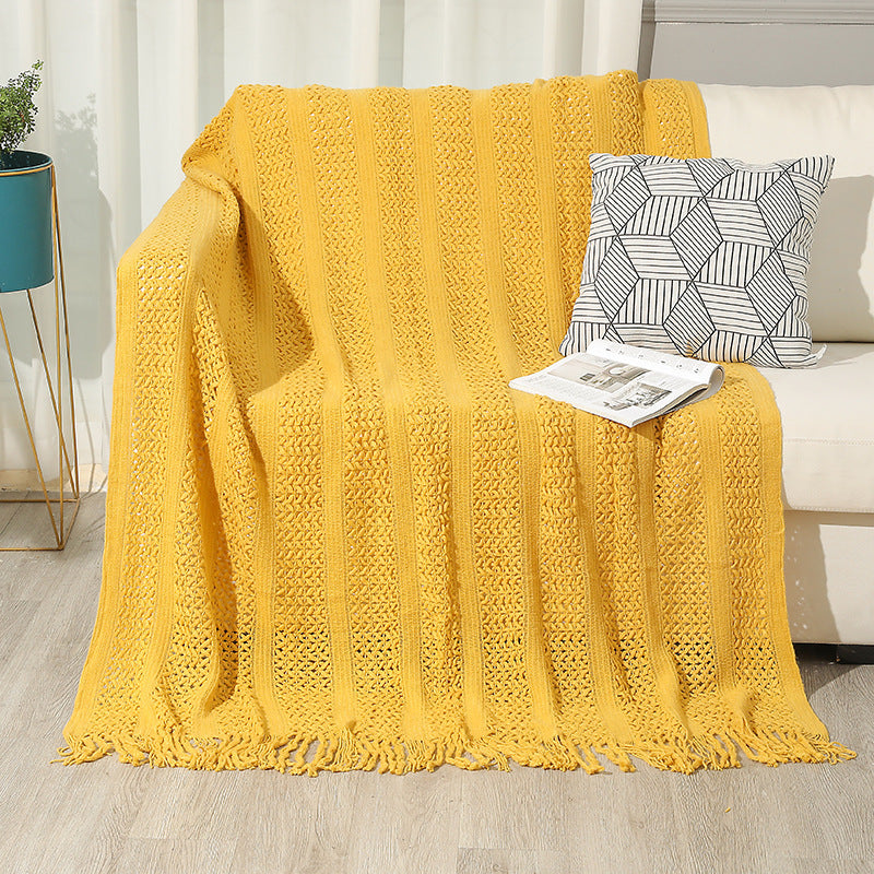 Large Knitted Blanket