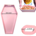 Wooden Coffin-Shaped Serving Tray