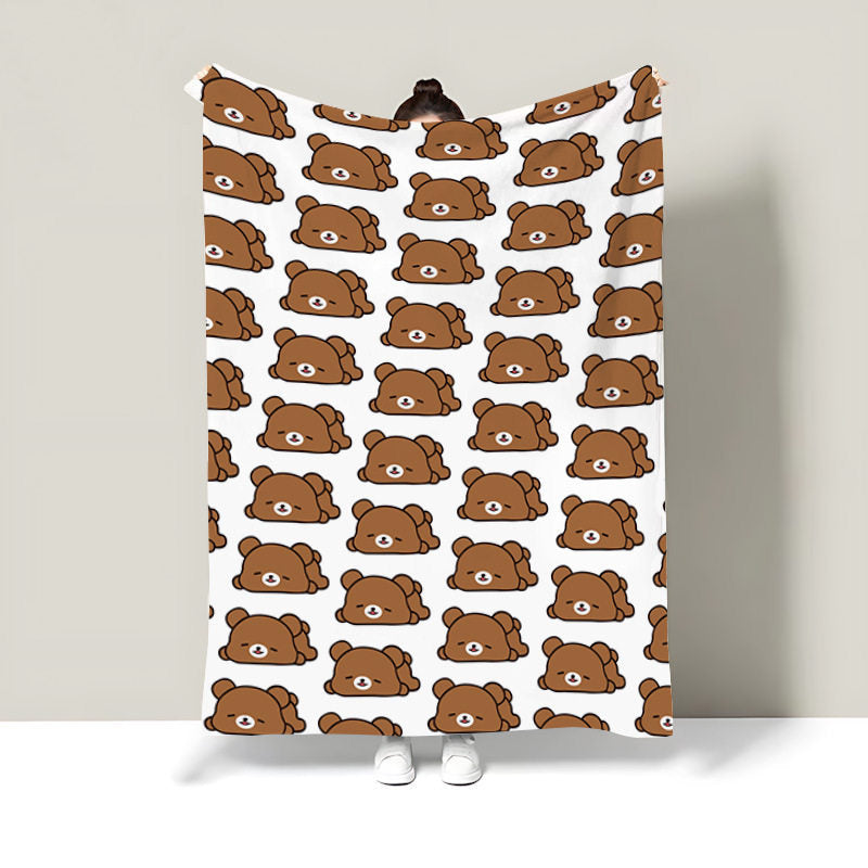 Fleece-Wohndecke mit Lebensmittel-Motiv