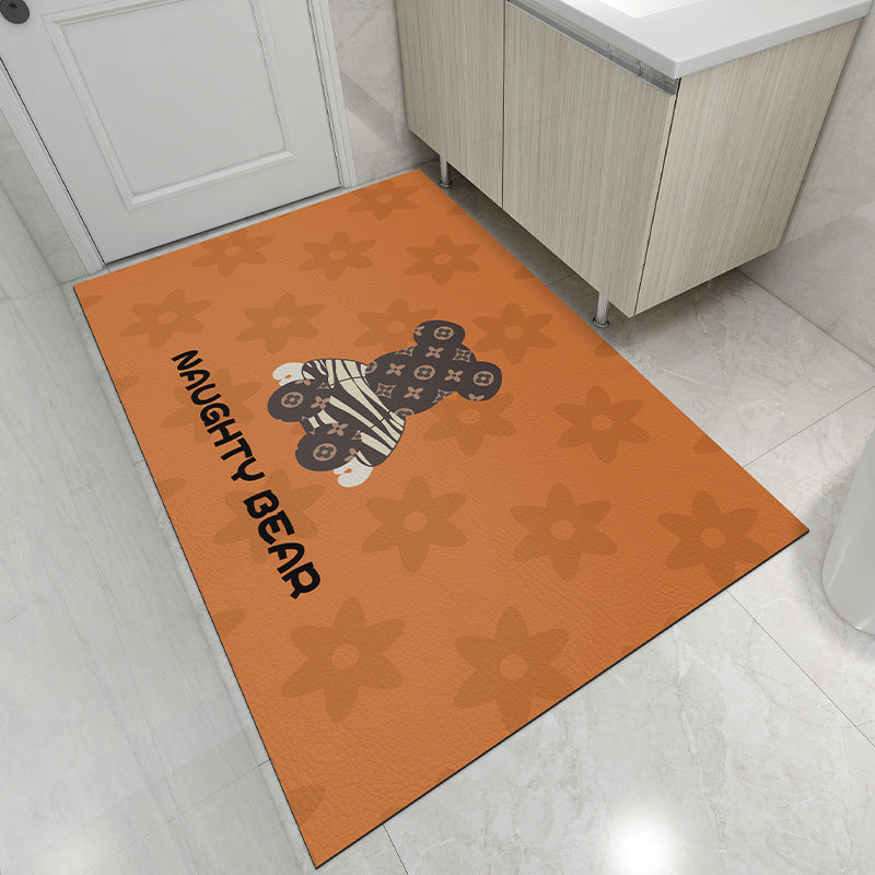 Badvorleger mit abstraktem Design