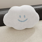 Wolkendesign-Dekokissen mit Samtbezug