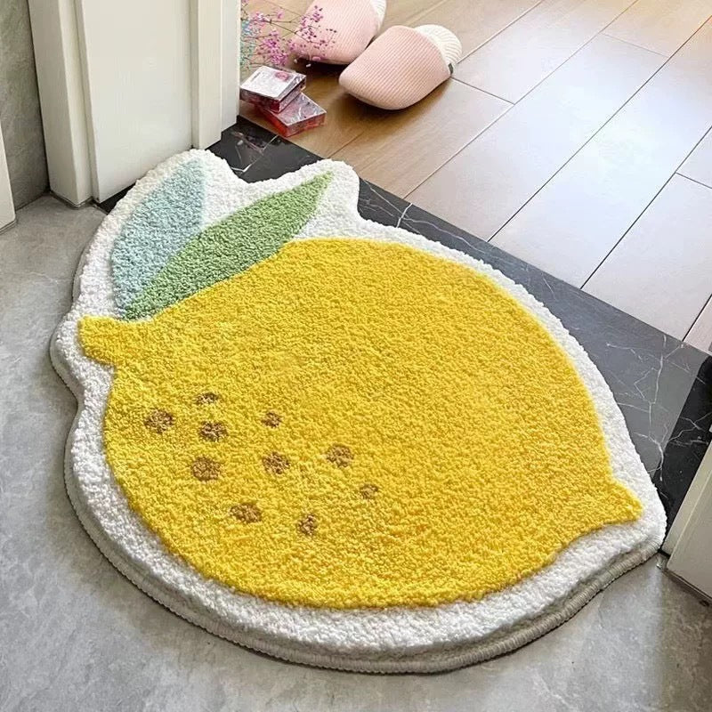 Artistic Kiwi-Shaped Doormat